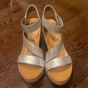 Blowfish NWT…Silver Wedges